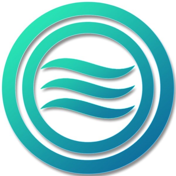 Ozone Climate circular logo mark with three flowing air waves
